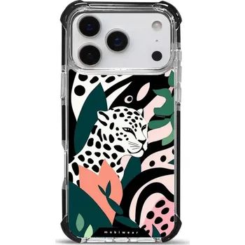 Pouzdro na mobilní telefon Odolný obal Mobiwear MagSafe Elite Bumper - Apple iPhone 17 Pro Max - D027D Levhart (Odolný kryt, pouzdro, obal Mobiwear Elite Bumper na mobil Apple iPhone 17 Pro Max - D027D Levhart, materiál Plast + TPU silikon + kov - zesílená ochrana telefonu, podpora