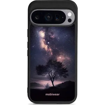 Pouzdro na mobilní telefon Lesklý kryt Mobiwear Glossy - Google Pixel 9 - G005G Strom s galaxií (Prémiové lesklé pouzdro, obal, kryt Mobiwear Glossy na mobil Google Pixel 9 - G005G Strom s galaxií, materiál Plast + TPU silikon - krytí po všech stranách, neošoupatelný potisk, tenké)