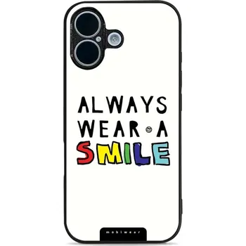 Pouzdro na mobilní telefon Lesklý kryt Mobiwear Glossy - Apple iPhone 17 - G077G Always smile (Prémiové lesklé pouzdro, obal, kryt Mobiwear Glossy na mobil Apple iPhone 17 - G077G Always smile, materiál Plast + TPU silikon - krytí po všech stranách, neošoupatelný potisk, tenké)