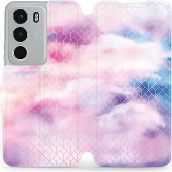 Pouzdro na mobilní telefon Flipové pouzdro Mobiwear - Realme C71 - MR02S Vodovkové obrazce (Knížkové flip pouzdro, obal, kryt na mobil Realme C71 - MR02S Vodovkové obrazce, materiál Umělá kůže + TPU - ochrana 360°, stojánek, silikonová vanička, magnetické zavírání)