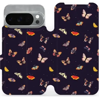 Pouzdro na mobilní telefon Flipové pouzdro Mobiwear - Google Pixel 10 Pro - VP78S Barevní motýlci (Knížkové flip pouzdro, obal, kryt na mobil Google Pixel 10 Pro - VP78S Barevní motýlci, materiál Umělá kůže + TPU - ochrana 360°, stojánek, silikonová vanička, magnetické zavírání)