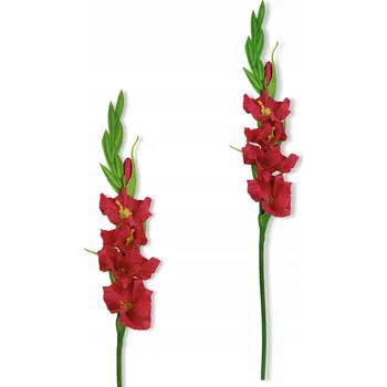 umělá květina Červený mečík větvička z pěny 55 cm Umělé květy z pěny JAKO ŽIVÉ