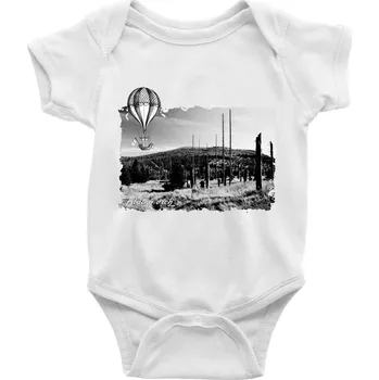 Retro Blatný vrch - Body kojenecké s krátkým rukávem - Krátký r. 3-6 měs ( Bílá )