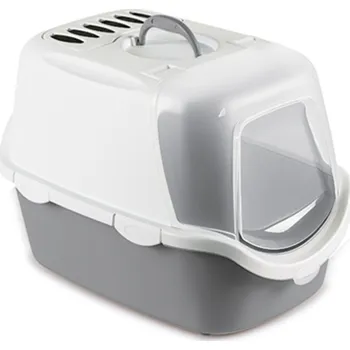 Toaleta pro kočku BRAVSON GROUP s.r.o. Kočičí záchod STEFANPLAST CATHY EASY CLEAN, šedobílý
