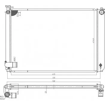 Chladič motoru Chladič, chlazení motoru HART 646 022