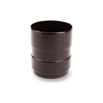 okap PLASTOVÉ OKAPY Spojka svodu (hrdlo) 100mm hnědá