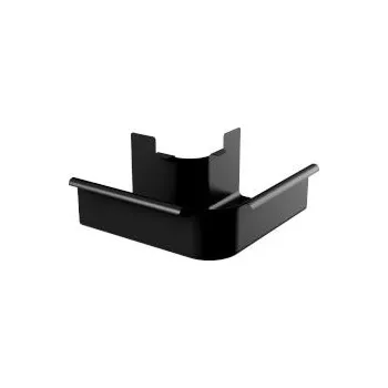 okap Žlabový roh vnější 90st.HRANATÝ 125mm černý