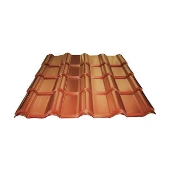 plechová krytina SATJAM krytina GRANDE PLUS tl.0,50mm PE cihlová