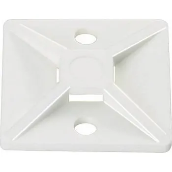 Stahovací páska Šroubovatelná/samolepicí upevňovací patka MB, TY HellermannTyton MB4A-N66-NA-C1 transparentní