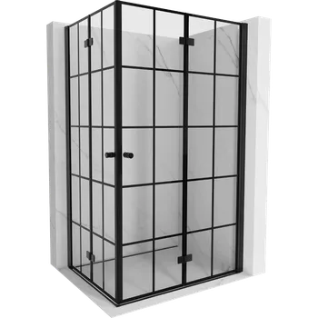 Mexen Mist-F Duo skládací sprchová kabina pravá 70 x 90 cm, černá mřížka, černá - 8A6-070L-090P-70-77 Sprchové kouty