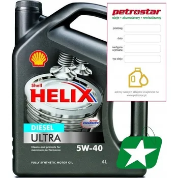 Motorový olej Motorový olej Shell 4 l 5W-40