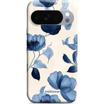 Pouzdro na mobilní telefon Odolný obal Mobiwear Elite Pro - Google Pixel 10 Pro - EP73E Modrá krása květů (Odolné pouzdro, obal kryt Mobiwear Elite Pro - maximální ochrana mobilu Google Pixel 10 Pro, zesílené hrany, přesné výřezy, pohodlné držení, odolná grafika, kvalitní materiály