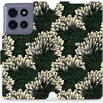 Pouzdro na mobilní telefon Flipové pouzdro Mobiwear - Motorola Moto G86 5G - VA45S Travina (Knížkové flip pouzdro, obal, kryt na mobil Motorola Moto G86 5G - VA45S Travina, materiál Umělá kůže + TPU - ochrana 360°, stojánek, silikonová vanička, magnetické zavírání)