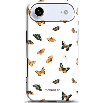 Pouzdro na mobilní telefon Odolný obal Mobiwear Elite Pro - Apple iPhone Air - EP76E Oranžoví motýlci (Odolné pouzdro, obal kryt Mobiwear Elite Pro - maximální ochrana mobilu Apple iPhone Air, zesílené hrany, přesné výřezy, pohodlné držení, odolná grafika, kvalitní materiály)