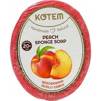 Mýdlo =MÝDLO HOUBIČKA Broskvové mýdlo 2 v 1 125 g turecké mýdlo RUČNÍ VÝROBA