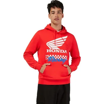 Pánská mikina FOX mikina HONDA Fleece Po 25 red - S