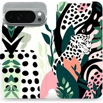 Pouzdro na mobilní telefon Flipové pouzdro Mobiwear - Google Pixel 10 Pro XL - VP53S Levhart (Knížkové flip pouzdro, obal, kryt na mobil Google Pixel 10 Pro XL - VP53S Levhart, materiál Umělá kůže + TPU - ochrana 360°, stojánek, silikonová vanička, magnetické zavírání)