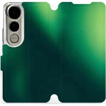 Pouzdro na mobilní telefon Flipové pouzdro Mobiwear - Vivo V50 Lite - VP61S Zelený odstín (Knížkové flip pouzdro, obal, kryt na mobil Vivo V50 Lite - VP61S Zelený odstín, materiál Umělá kůže + TPU - ochrana 360°, stojánek, silikonová vanička, magnetické zavírání)