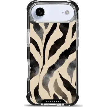 Pouzdro na mobilní telefon Odolný obal Mobiwear MagSafe Elite Bumper - Apple iPhone Air - DA53D Zebří (Odolný kryt, pouzdro, obal Mobiwear Elite Bumper na mobil Apple iPhone Air - DA53D Zebří, materiál Plast + TPU silikon + kov - zesílená ochrana telefonu, podpora MagSafe, krytí)