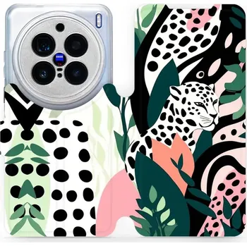 Pouzdro na mobilní telefon Flipové pouzdro Mobiwear - Vivo X200 Pro - VP53S Levhart (Knížkové flip pouzdro, obal, kryt na mobil Vivo X200 Pro - VP53S Levhart, materiál Umělá kůže + TPU - ochrana 360°, stojánek, silikonová vanička, magnetické zavírání)