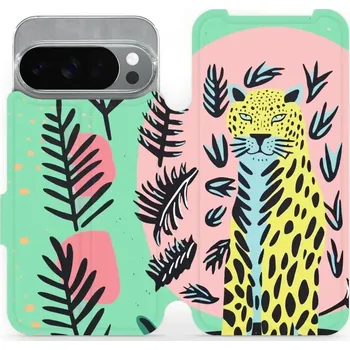 Pouzdro na mobilní telefon Flipové pouzdro Mobiwear - Google Pixel 10 Pro - VP52S Jaguár (Knížkové flip pouzdro, obal, kryt na mobil Google Pixel 10 Pro - VP52S Jaguár, materiál Umělá kůže + TPU - ochrana 360°, stojánek, silikonová vanička, magnetické zavírání)