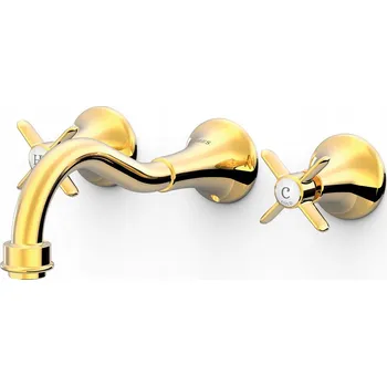 Vodovodní baterie Umyvadlová baterie pod omítku Tres zlatá