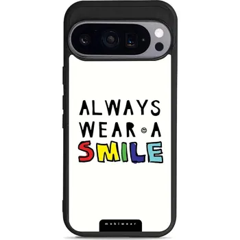 Pouzdro na mobilní telefon Lesklý kryt Mobiwear Glossy - Google Pixel 9 - G077G Always smile (Prémiové lesklé pouzdro, obal, kryt Mobiwear Glossy na mobil Google Pixel 9 - G077G Always smile, materiál Plast + TPU silikon - krytí po všech stranách, neošoupatelný potisk, tenké)