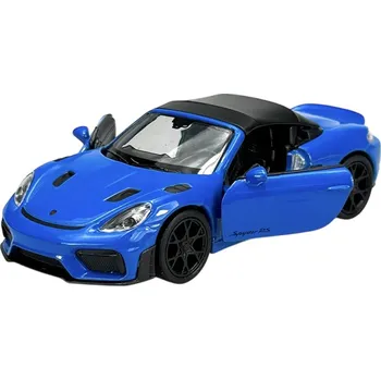 autíčko WELLY PORSCHE 718 SPYDER RS MODRÝ 1:34 NOVÝ KOVOVÝ MODEL 43856