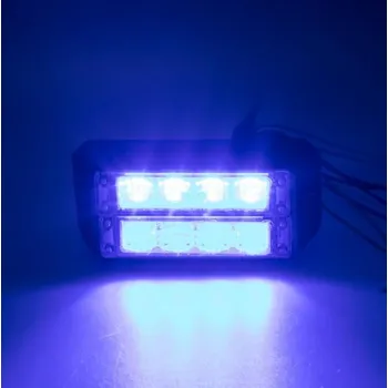 Přídavný světlomet PROFI DUAL výstražné LED světlo vnější, 12-24V, modré, ECE R65