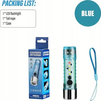 Svítilna Mini LED svítilna multifunkční s magnetem a USB