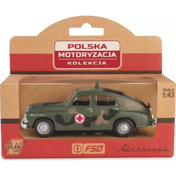autíčko Model vojenské sanitky WARSZAWA M20 1:43 die-cast