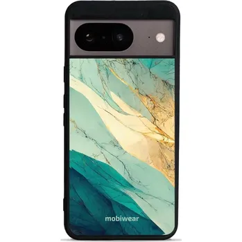 Pouzdro na mobilní telefon Lesklý kryt Mobiwear Glossy - Google Pixel 8 - G024G - Zlatavý a zelenkavý mramor (Prémiové lesklé pouzdro, obal, kryt Mobiwear Glossy na mobil Google Pixel 8 - G024G - Zlatavý a zelenkavý mramor, materiál Plast + TPU silikon - krytí po všech stranách,)