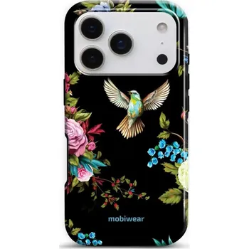 Pouzdro na mobilní telefon Odolný obal Mobiwear Elite Pro - Apple iPhone 17 Pro - ED09E Ptáček a květy (Odolné pouzdro, obal kryt Mobiwear Elite Pro - maximální ochrana mobilu Apple iPhone 17 Pro, zesílené hrany, přesné výřezy, pohodlné držení, odolná grafika, kvalitní materiály)
