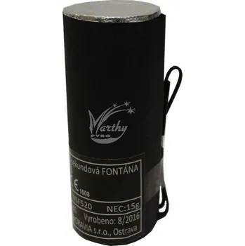 Zábavní pyrotechnika Gejzír Stříbrný 5 sec. 2m - interiérová fontána