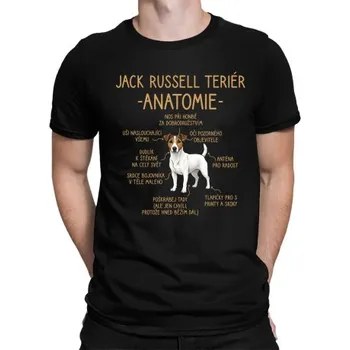 Žertovný předmět Jack Russell teriér – anatomie - pánské tričko s potiskem- Tričkový.cz