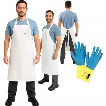 Nepromokavá pracovní zástěra dlouhá přední gastro AP 120/120