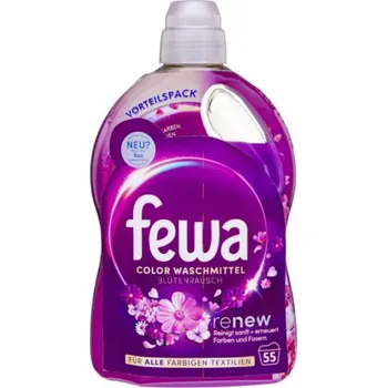Prací gel Fewa Renew gel na barevné prádlo s vůní květů 2,75 l / 55 praní