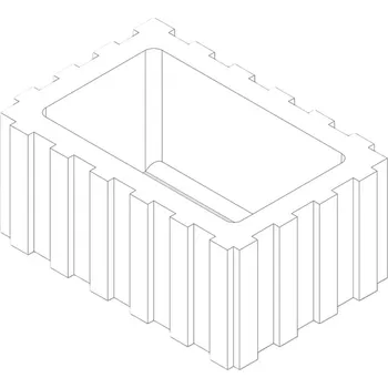 Venkovní dlažba Svahová tvárnice Ferobet Rena, 60 x 40 x 25 cm, Červená