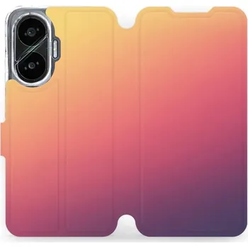 Pouzdro na mobilní telefon Flipové pouzdro Mobiwear - Xiaomi Poco F7 - VP66S Oranžový odstín (Knížkové flip pouzdro, obal, kryt na mobil Xiaomi Poco F7 - VP66S Oranžový odstín, materiál Umělá kůže + TPU - ochrana 360°, stojánek, silikonová vanička, magnetické zavírání)