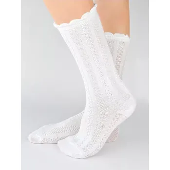 Dámské punčochy Dívčí podkolenky SB110 - 27-30 / bílá