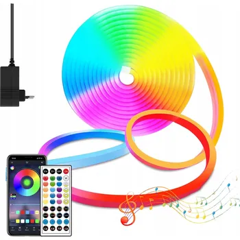 LED osvětlení Sada LED pásků 10m RGB 5050 Smart Bluetooth s aplikací + dálkový ovladač