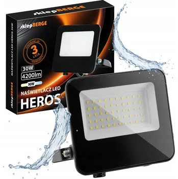 BERGE LED reflektor Heros 30W - IP65 - neutrální bílá MH0173