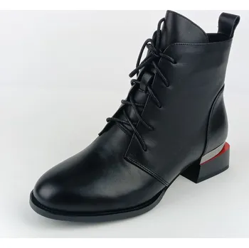 Dámská zimní obuv Dámské kotníkové zimní boty na podpatku Ladies AZLW2541 černé 36