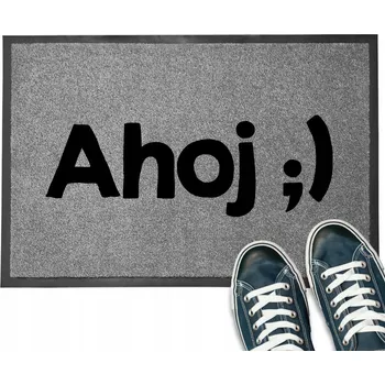 ŠEDÁ VSTUPNÍ ROHOŽKA | 40X60 MONOCHROMATICKÝ POTISK AHOJ ;) MIX