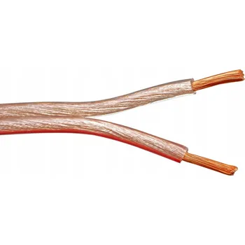 elektrický kabel DVOUVODIČOVÝ AUDIO KABEL PRO REPRODUKTORY HQ OFC CU 2x1,5 MM KABEL 1M