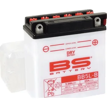 Motobaterie Konvenční motocyklová baterie BS-BATTERY BB5L-B (YB5L-B) Včetně balení kyseliny
