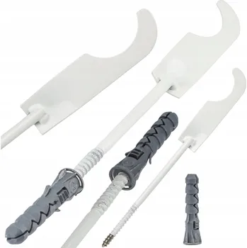 Radiátor DRŽÁK PRO HLINÍKOVÝ RADIÁTOR DLOUHÝ ROVNÝ HÁK 1 KUS