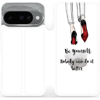Pouzdro na mobilní telefon Flipové pouzdro Mobiwear - Google Pixel 10 - M046P Be yourself (Knížkové flip pouzdro, obal, kryt na mobil Google Pixel 10 - M046P Be yourself, materiál Umělá kůže + TPU - ochrana 360°, stojánek, silikonová vanička, magnetické zavírání)