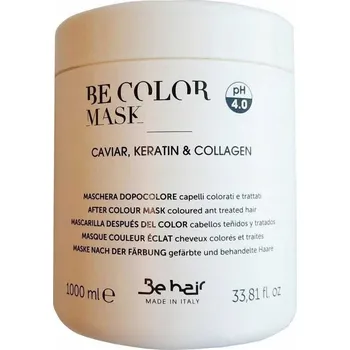 Vlasová regenerace Be Hair Be Color maska na vlasy s kaviárem, keratinem a kolagenem 1000 ml