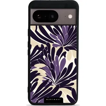 Pouzdro na mobilní telefon Lesklý kryt Mobiwear Glossy - Google Pixel 8 - GA47G Fialová flóra (Prémiové lesklé pouzdro, obal, kryt Mobiwear Glossy na mobil Google Pixel 8 - GA47G Fialová flóra, materiál Plast + TPU silikon - krytí po všech stranách, neošoupatelný potisk, tenké)